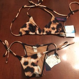 Leopard Print Bikini Set